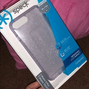 Speck Presidio clear glitter case for iPhone 7 /8+